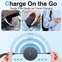 CAFELE kabel USB C pengisian daya cepat, kabel Data Tipe C 3 1 dapat ditarik 100W, kabel Data untuk ponsel laptop 12 bulan