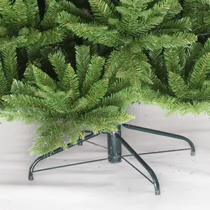 Luxe Pe Pvc Gemengde Kerstboom Kunstmatige Groene Opgehangen Boom Metalen Stand Arvores De Natal