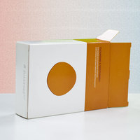 Caja de Papel Plegable para Cuidado de la Piel con Tapa Superior Abatible a Ambos Lados, Fondo con Cierre Automático, Fácil de Cerrar, Laminación Mate, Reciclable, Venta al Por Mayor