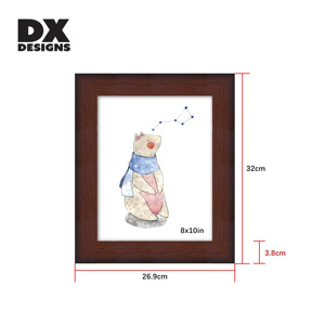 DX thiết kế bán buôn 4*6 5*7 8x10 gỗ khung ảnh cao cấp rắn sồi Pine khung ảnh tùy chỉnh tường Tabletop hiển thị - Product Image 4