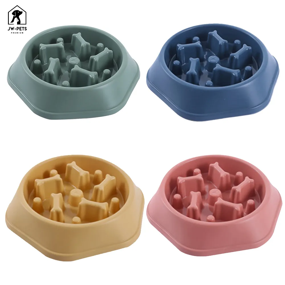 Pet Dog Feeding Food Bowls Puppy Slow Down Eating Feeder Bowl Anti-gulping Food Plate Feeding Dog Cat Food Bowl Supplies