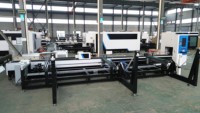 Découpeuse de tuyaux pneumatique CNC haute vitesse Laser Max 3D pour découpe de profilés en acier avec laser à fibre, machine de découpe de métaux compatible AI/BMP