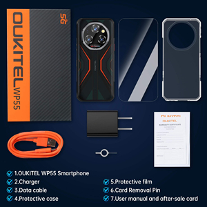 Oukitel WP55 หน้าจอ 6.6 นิ้ว FHD+ หน่วยความจำ 12GB+256GB แบตเตอรี่ 11000mAh รองรับการชาร์จ 33W กล้อง 32MP+108MP รองรับซิมคู่ สมาร์ทโฟน 5G ทนทาน - Product Image 6