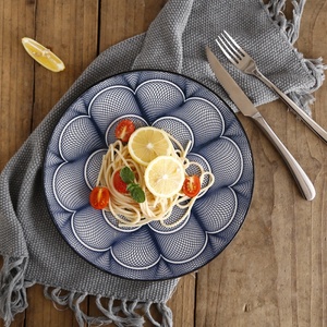 <span class=keywords><strong>Assiette</strong></span> à dessert ronde en porcelaine de style Japandi, colorée sous glaçure, vaisselle haut de gamme pour les <span class=keywords><strong>repas</strong></span> à la maison - Product Image 2