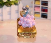 50e anniversaire Couple Figurines Happy 50 mariage anniversaire gâteau Topper pour anniversaire de mariage doré cadeaux romantiques