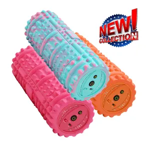 Nieuwe Ontwerp Trillingen Fitness Diepe Spier Massage Release Foam Roller Pvc Fabrikant Foam Roller Eva Elektrische Schuim Roller