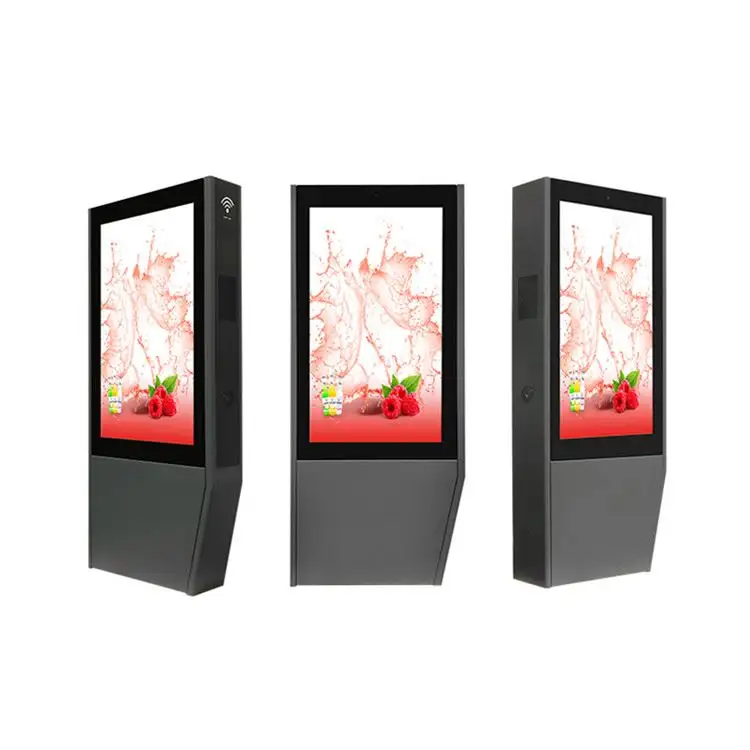 High Resolution 3000 nits Waterproof Outdoor Digital Signs Advertising LCD Display