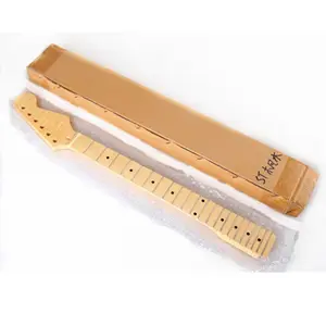 Fret Maple Fingerboard Wood Parts DIY Kits Maple Neck For Electric Guitar 22