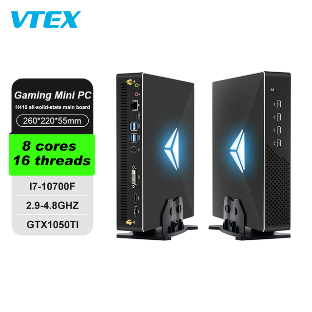 Factory Directly 10Th I3 I5 I7 I9 Gtx1050Ti 4G Dual Ddr4 Max 64Gb Barebones Desktop Computer Nuc Gaming Mini Pc Gamer With Light