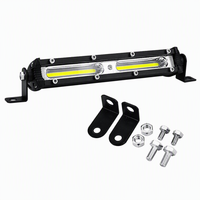 Barre lumineuse de travail COB ultra-mince de 7 pouces 18W pour voiture, SUV, camion, tout-terrain