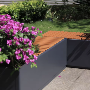 Jardinières rectangulaires sur mesure pour l'extérieur, utilisées dans les jardins et les cours - Product Image 5