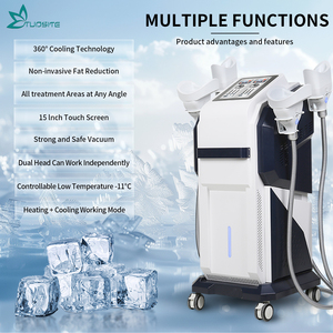 360 °   Máquina de Criolipólisis con Enfriamiento Envolvente, 4 Manijas para Trabajo Simultáneo, 6 Cartuchos de Silicona, Congelación de Grasa, Eliminación de Papada - Product Image 4