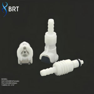<span class=keywords><strong>Raccord</strong></span> rapide en plastique BRT Acetal 1/8 po avec <span class=keywords><strong>raccord</strong></span> cannelé pour <span class=keywords><strong>tuyau</strong></span> et clapet anti-retour CPC - Product Image 1