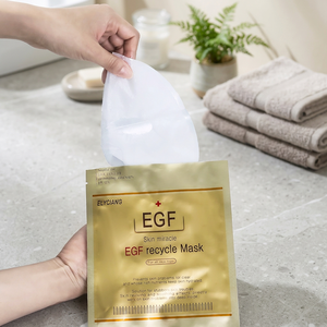 Masque facial en feuille de cristal EGF SKIN MIRACLE - Glycérine, à base de plantes, anti-âge, sans huile, sans parfum, éclaircissant, blanchissant, échantillon - Product Image 1