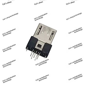 Conector Macho USB Tipo-C <span class=keywords><strong>Micro5PIN</strong></span> de Bronce Fosforoso con Doble Tierra, Puerto de Carga V8, Cable de Datos - Product Image 1