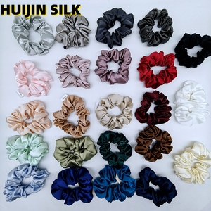 HUIJIN lüks yüksek elastik dut ipek Scrunchies saç aksesuarları koleksiyonu kadınlar için at kuyruğu tutucu saç bağları Set - Product Image 3