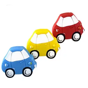 Blue car Kids Bedroom handles and Knobs Decoration Girls Wardrobe Handles Soft Plastic Handles silicon child knob PVC knobs