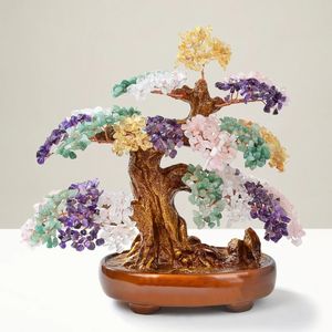Multi-Gemstone Citrine Bonsai Arbre de Vie avec Pierres Naturelles - Product Image 2