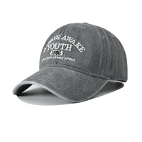 Gorras de Béisbol Deportivas al por Mayor con Logotipo Impreso Digitalmente, de Algodón Lavado, Estilo Informal, con Letras, Transpirables, Unisex
