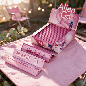 Papel de Liar Alien Puff Rosa King Size, Natural, de Combustión Lenta, Premium, Ultrafino, de Resina, Sin GMO, 100% Vegetariano, Personalizado - Product Image 5