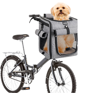 Nouveau design écologique, sac de transport pliable multifonctionnel pour animaux de compagnie en tissu Oxford, fermeture à bouton pour petits animaux, chiens jusqu'à 5 kg, pour vélo - Product Image 2