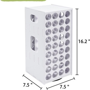 Estante de Almacenamiento de Pinturas de 72 Compartimentos, Organizador Giratorio de Escritorio para Pinturas Acrílicas - Product Image 2
