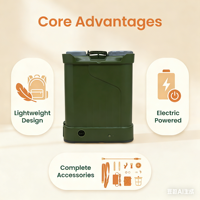Pulvérisateur Électrique Agricole à Dos sur Batterie 12A 8A 12V avec Chargeur, Haute Productivité, Nouvelle Génération, Longue Autonomie pour la Foresterie