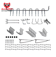 Kit de panneau perforé en acier d'assortiment de crochet de cheville de verrouillage de matériel de haute qualité fabriqué en Chine