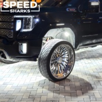 Jantes en aluminium forgé 24x12 26x14 28x14 8x165.1 8x6.5 pour Dodge Ram 3500 pour Chevrolet Silverado 2500 Chrome personnalisé
