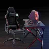 Chaise de jeu inclinable à DEL Chaise et table de jeu inclinables à gravité zéro Chaises de jeu Table et chaise de jeu à DEL