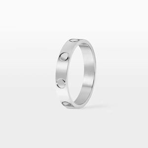 Joyería de lujo 4mm Simple oro rosa moda anillos de acero inoxidable anillos de compromiso para regalo de San Valentín - Product Image 2