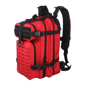 Mochila táctica roja multifuncional para exteriores, mochila táctica pequeña cortada con láser, Mochila deportiva duradera impermeable para exteriores - Product Image 2