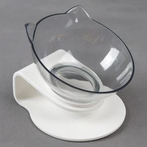 Bol double pour chat, bol à nourriture et à eau pour animaux de compagnie, surélevé, antidérapant, avec support surélevé - Product Image 3
