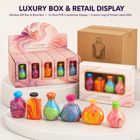 Bouteille de parfum décorative en forme de jouet souple, motif marbré coloré, cadeau portable pour enfants et adultes, vente en gros pour comptoirs de détail