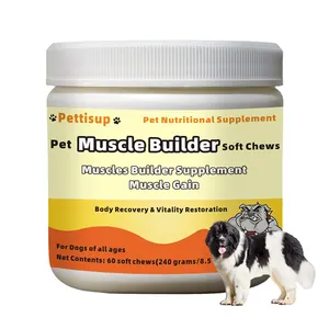 OEM ODM suplemento de construcción muscular para perros soporte de crecimiento muscular para perros ganador de peso en masa para perros Bully suplemento de alta proteína