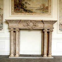 Sculpture en marbre, grande décoration d'intérieur, œuvre d'art à succès, sculpture murale personnalisée de fleurs, sculpture en pierre pour cheminée