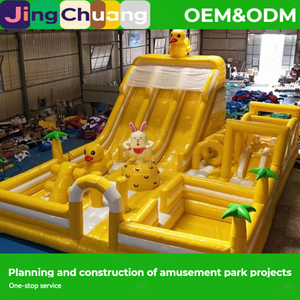 Nuevo Castillo Hinchable Grande JingChuang PVC Mechanical God War con Tobogán, Trampolín de Colchón de Aire para Celebridades de Internet, Puesto Cuadrado - Product Image 4