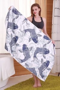 Personalizzato stampato in microfibra sabbia nuoto libero estivo <span class=keywords><strong>da</strong></span> donna popolare grande telo mare riciclato ad asciugatura rapida - Product Image 4