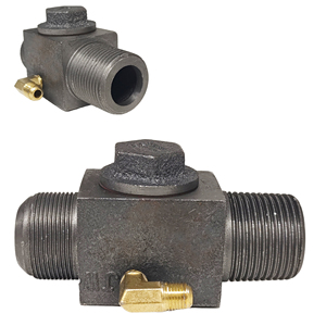 Clapet anti-retour vertical en fer 33x33x10mm à double port avec trou latéral pour compresseur d'air -001 - Product Image 3