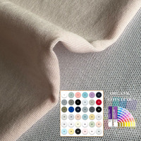Tissu en jersey simple de coton biologique et viscose d'aloe vera ultra-doux, respirant et confortable pour vêtements ajustés toutes saisons