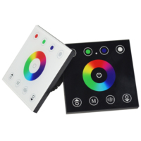 Interrupteur variateur tactile encastré dans le mur en verre, contrôleur LED pour lampe LED monochrome
