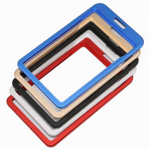 <span class=keywords><strong>Porte</strong></span>-<span class=keywords><strong>badge</strong></span> en aluminium <span class=keywords><strong>fantaisie</strong></span> transparent à prix d'usine, très vendu, avec cordon - Product Image 2