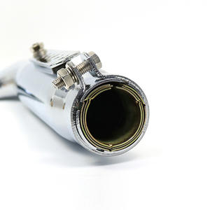 Borske personalizado Universal motocicleta aleta escape silenciador tubo Silenciador para Harley Chopper <span class=keywords><strong>Cafer</strong></span> Racer sistema de escape - Product Image 5