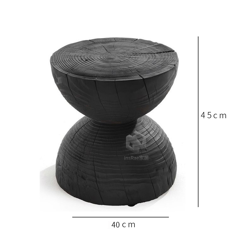 Reloj de arena 40 * h45cm carbono negro