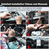 Autoradio Android 14.5 pouces pour Ford F150 2015-2022 lecteur multimédia stéréo Carplay GPS Navigation tête unité Audio