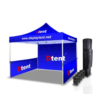 Custom print Brand outdoor folding instant easy event 10x10 3X3 pop up Aluminium awning marquee gazebo canopy trade show tent
