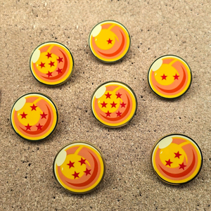 7 nouveau Design haute qualité Anime <span class=keywords><strong>DBZ</strong></span> Son Goku cloisonné peint alliage broches broches métal artisanat avec carte dans le paquet de sac OPP - Product Image 1