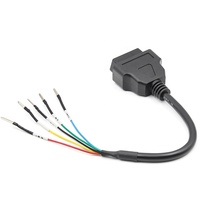 Câble Pigtail OBD2 16 broches femelle vers 5 broches à extrémité nue CAN-Bus K-Line pour connecteur OBD de voiture, camion, moto