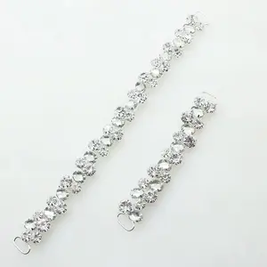 ZSY New Silver Plated Metallic Sexy Rhinestone Bra Straps For Women Elegant Crystal Bra Shoulder Lingerie Accessories