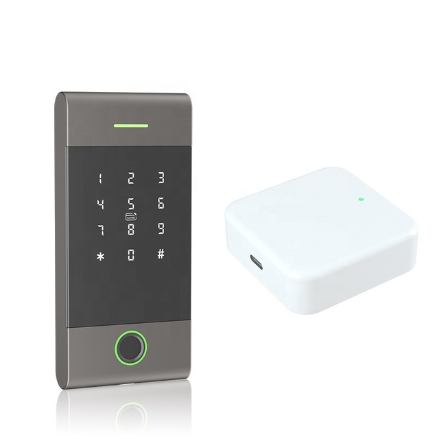 Wifi App Smart Card Reader Biometric Fingerprint Digital Keyless Access Control Credit Card Reader With Doorbell Feature